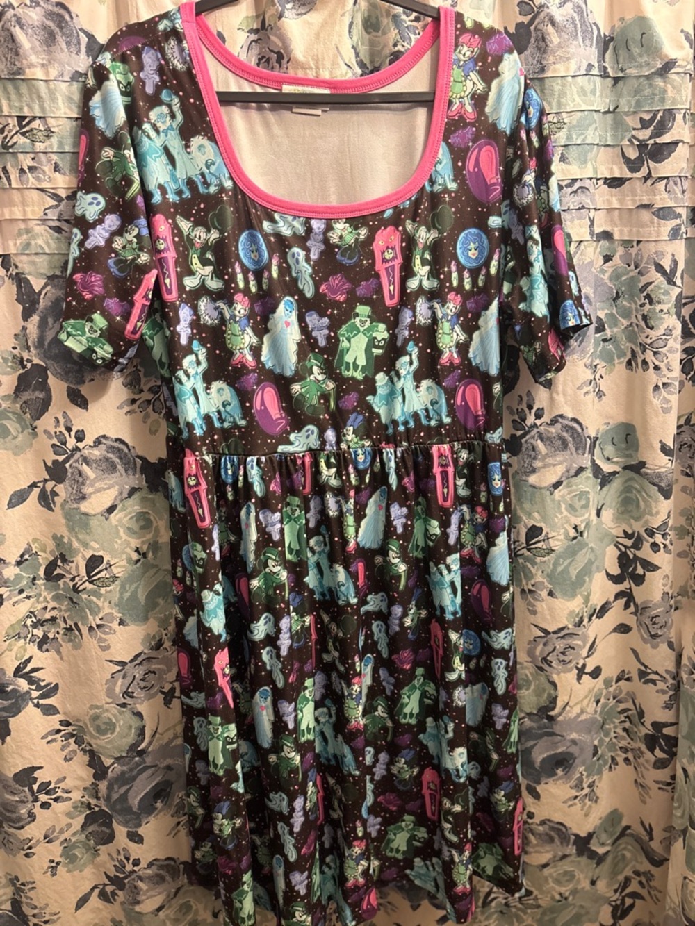 Enchanted Dress Shop XL Haunted Mansion Print  Dress.